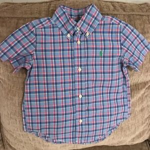 Ralph Lauren plaid button up shirt